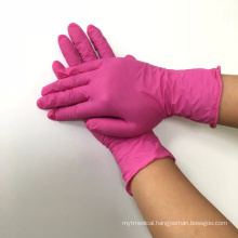 Wholesale laboratory tattoo colorful nitrile gloves